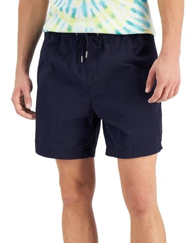 Sun & Stone Brandon Woven Regular Fit Casual Shorts - Blue