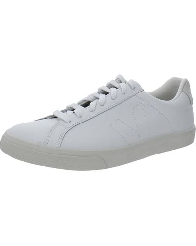 Veja Leather Low Top Casual And Fashion Sneakers - Gray