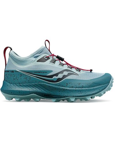Saucony Peregrine 13 Slip-on Outdoor Running & Training Shoes - Blue