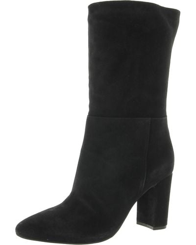 Chinese Laundry Keep Up Suede Slip On Mid-calf Boots - Black