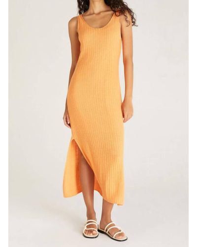 Z Supply Brayden Knit Midi Dress - Orange