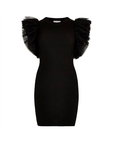 Apricot Extreme Tulle Sleeve - Black