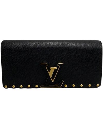 Louis Vuitton Capucines Leather Wallet (pre-owned) - Black