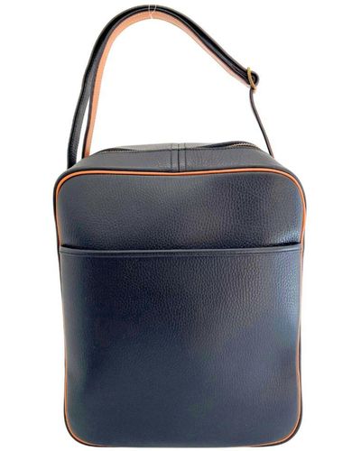 Hermès Victoria Leather Shoulder Bag (pre-owned) - Blue
