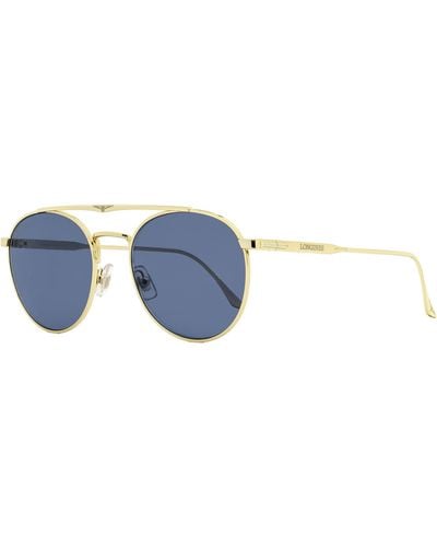 Longines Oval Sunglasses Lg0021 Gold 53mm - Black