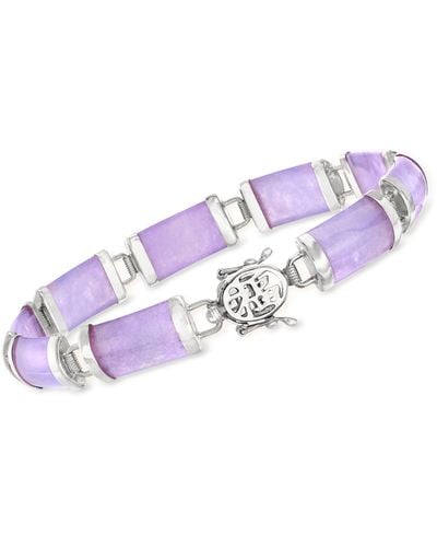 Ross-Simons Lavender Jade "good Fortune" Bracelet - Purple