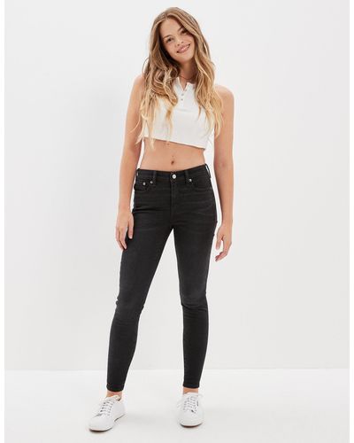 American Eagle Outfitters Ae Lu(x)e Ripped High-waisted jegging - Black