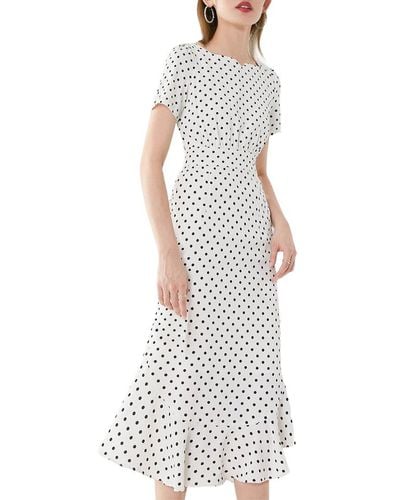 ONEBUYE Midi Dress - White