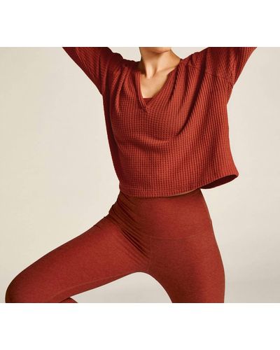 Beyond Yoga Free Style Pullover - Red