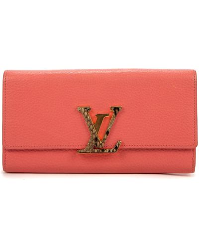 Louis Vuitton Cappicine Flap Wallet - Red