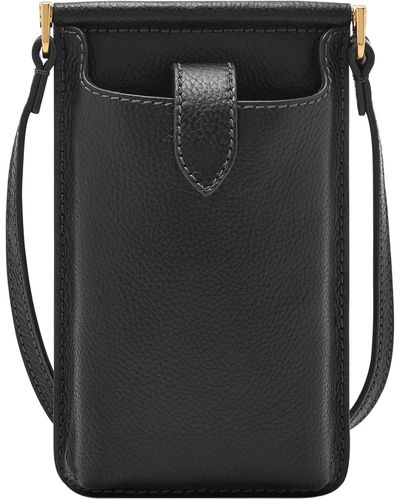Fossil Kaia Litehide Leather Phone Bag - Black