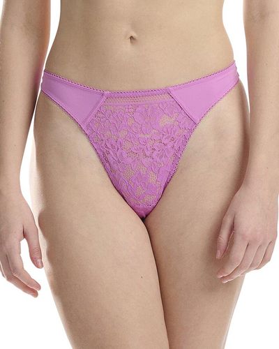 Wolford Straight Laced Thong - Pink