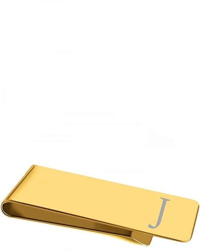 Stephen Oliver 18k Initial "j" Money Clip - Yellow