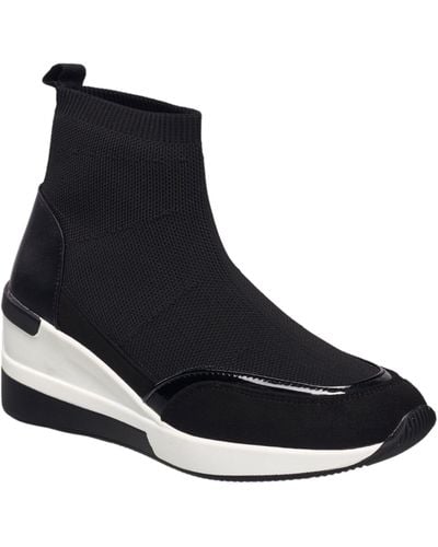 French Connection Starr Wedge Sneaker - Black