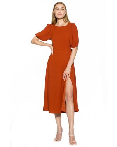 Alexia Admor Blaire Midi Dress - Orange