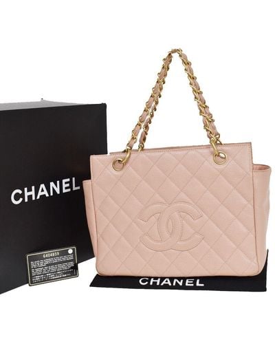 Chanel Shopping Leather Handbag (pre-owned) - Pink