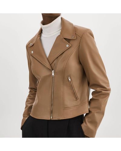 Lamarque Kelsey Leather Jacket - Brown