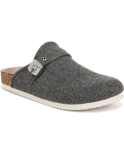 Dr. Scholls Louis Iconic Padded Insole Slip On Clogs - Gray