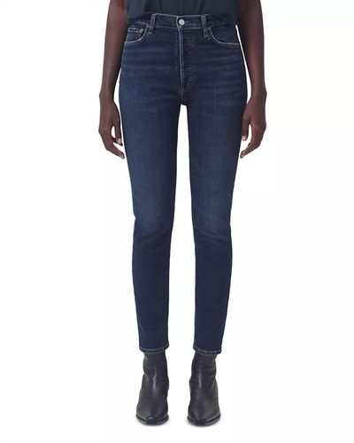 Agolde Nico High Rise Slim Fit Jeans - Blue