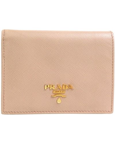 Prada Leather Wallet (pre-owned) - Natural
