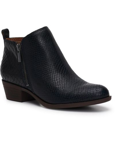 Lucky Brand Basel Booties Ankle Boots - Black