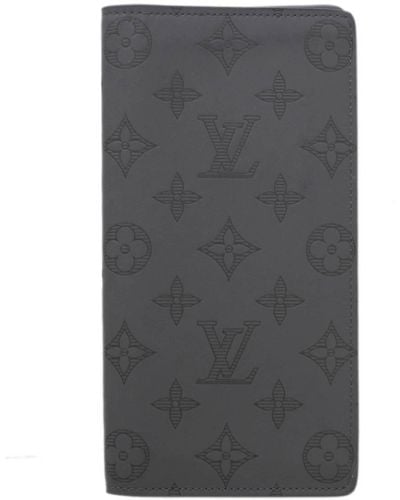 Louis Vuitton Brazza Leather Wallet (pre-owned) - Gray