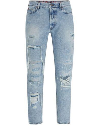 HUGO Tapered-fit Jeans - Blue