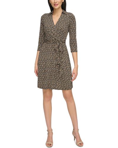 Jessica Howard Polyester Wear To Work Dress - Natural