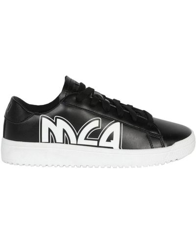McQ Logo Print Low-top Sneakers - Black