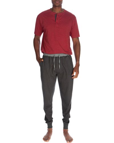 Unsimply Stitched Loungewear Combo - Red