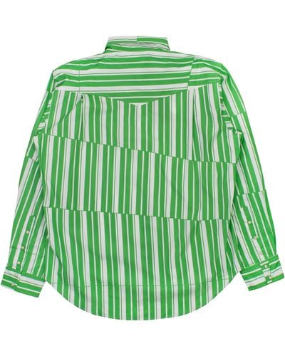 Phipps Tectonic Stripe L/s Rockhound Shirt - Green