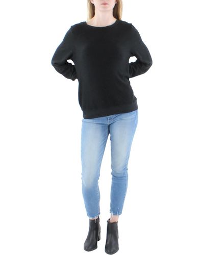 Wildfox Long Sleeves Boatneck Sweatshirt - Black