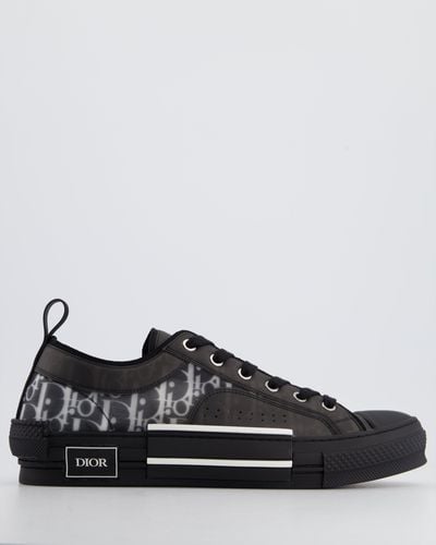 Dior B23 Oblique Low Sneakers - Black