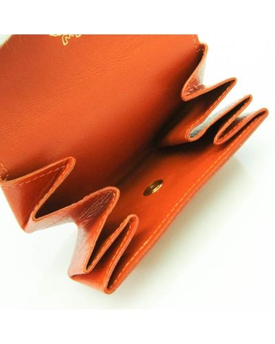 MCM Leather Wallet (pre-owned) - Orange