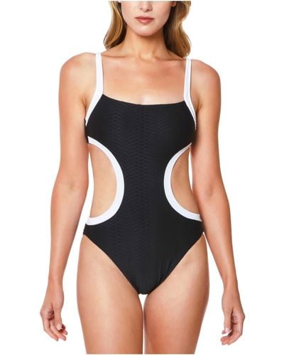 Sanctuary Solid Nylon One-piece Swimsuit - Black