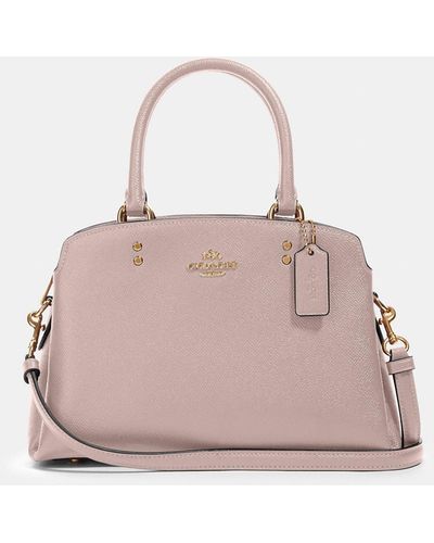 Coach (C6229) Kacey True Pink Pebbled Leather Top Zip Satchel Crossbody  Handbag - Walmart.com