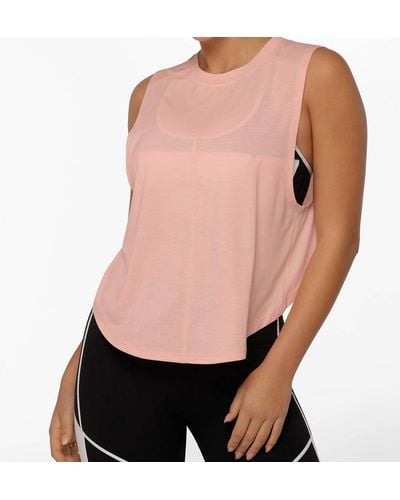 Lorna Jane Energize Cropped Active Tank Top - Pink