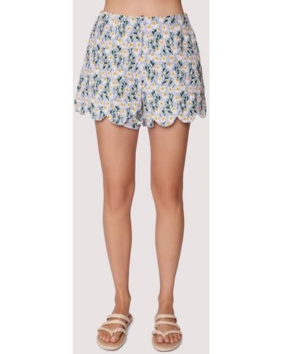 Lost + Wander Breath Of Youth Scallop Short - Blue