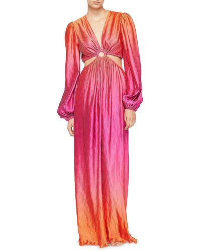 Jonathan Simkhai Jaelyyn Cutout Long Maxi Dress - Pink