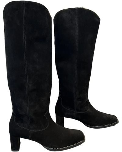 Frēda Salvador Angie Tall Western Boot - Black