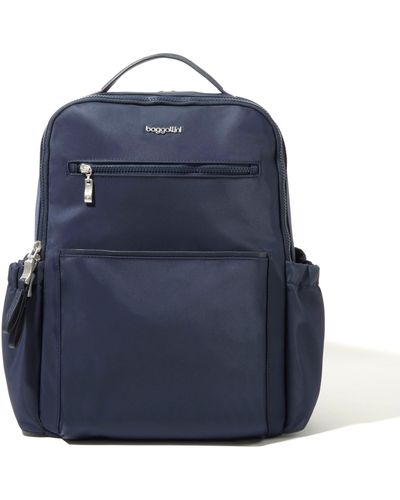Baggallini Tribeca Expandable Laptop Backpack - Blue