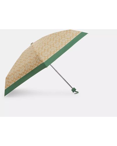 COACH Uv Protection Signature Mini Umbrella - Brown
