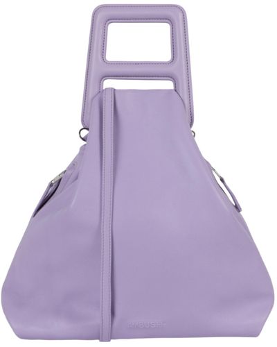 Ambush A-handle Leather Shoulder Bag - Purple