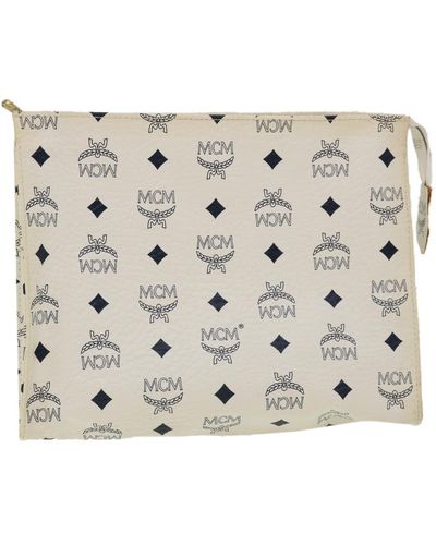 MCM Canvas Clutch Bag (pre-owned) - Metallic