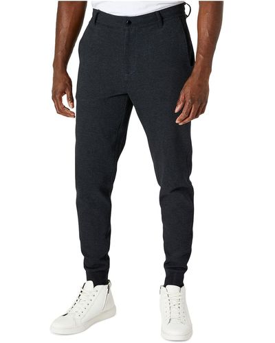 Kenneth Cole Knit Twill Jogger Pants - Blue