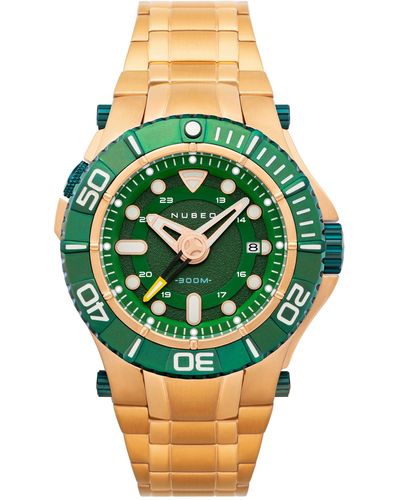 Nubeo Manta Midsize 45mm Automatic Watch - Green