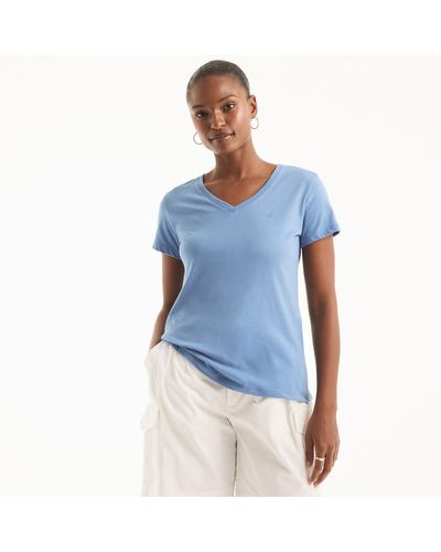 Nautica Sustainably Crafted V-neck T-shirt - Blue