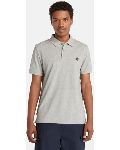 Timberland Millers River Pique Polo Shirt - Gray