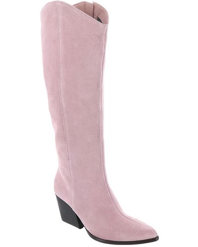 Seychelles begging You Boot Tall Block Heel Knee-high Boots - Pink