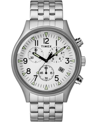 Timex 42mm Stainless Steel Watch Tw2r68900 - Metallic